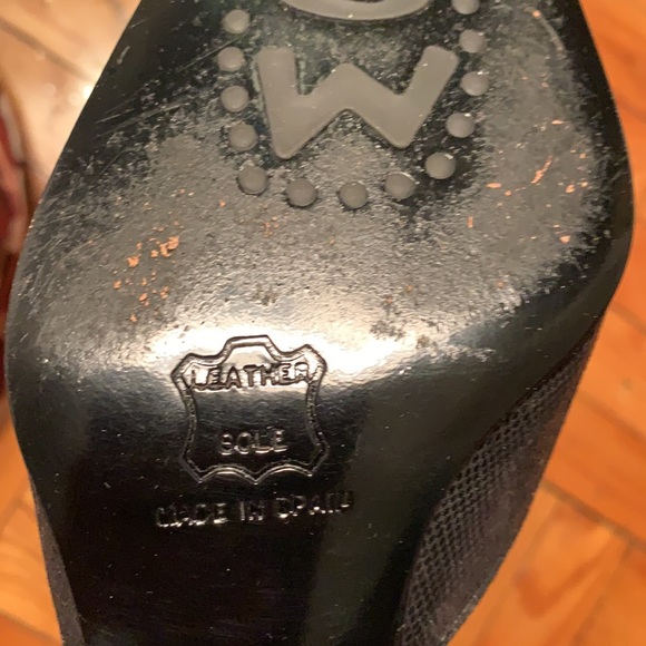 Stuart Weitzman Shellgame Black Heather Nappa Loafer - Picture 6 of 6